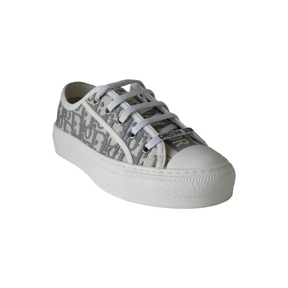 Dior Wmns Walk'N'Dior Embroidered Canvas Low Top Grey - Picture 1 of 5